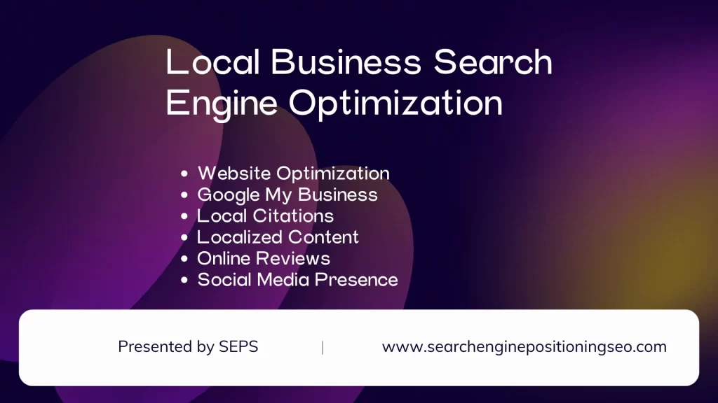 Local Business Search Engine Optimization