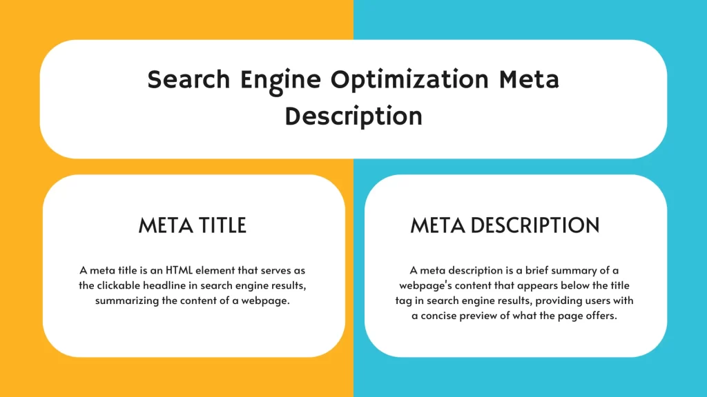 Search Engine Optimization Meta Description